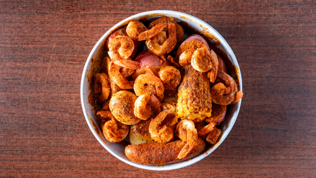 Large Boiled Shrimp Platter.