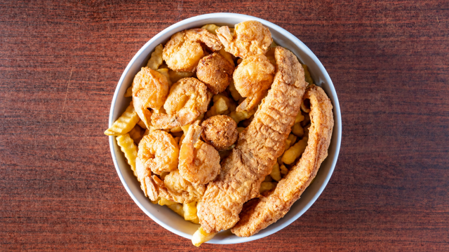 Fried Catfish and Shrimp.